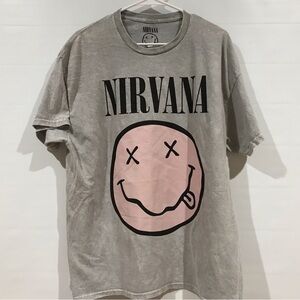 Nirvana Gray 1X Pink Smiley Face